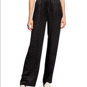 VINCE Dot Print Silk PJ Pant